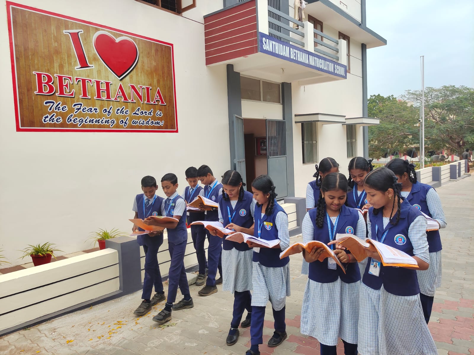 Students engaged in laboratory learning