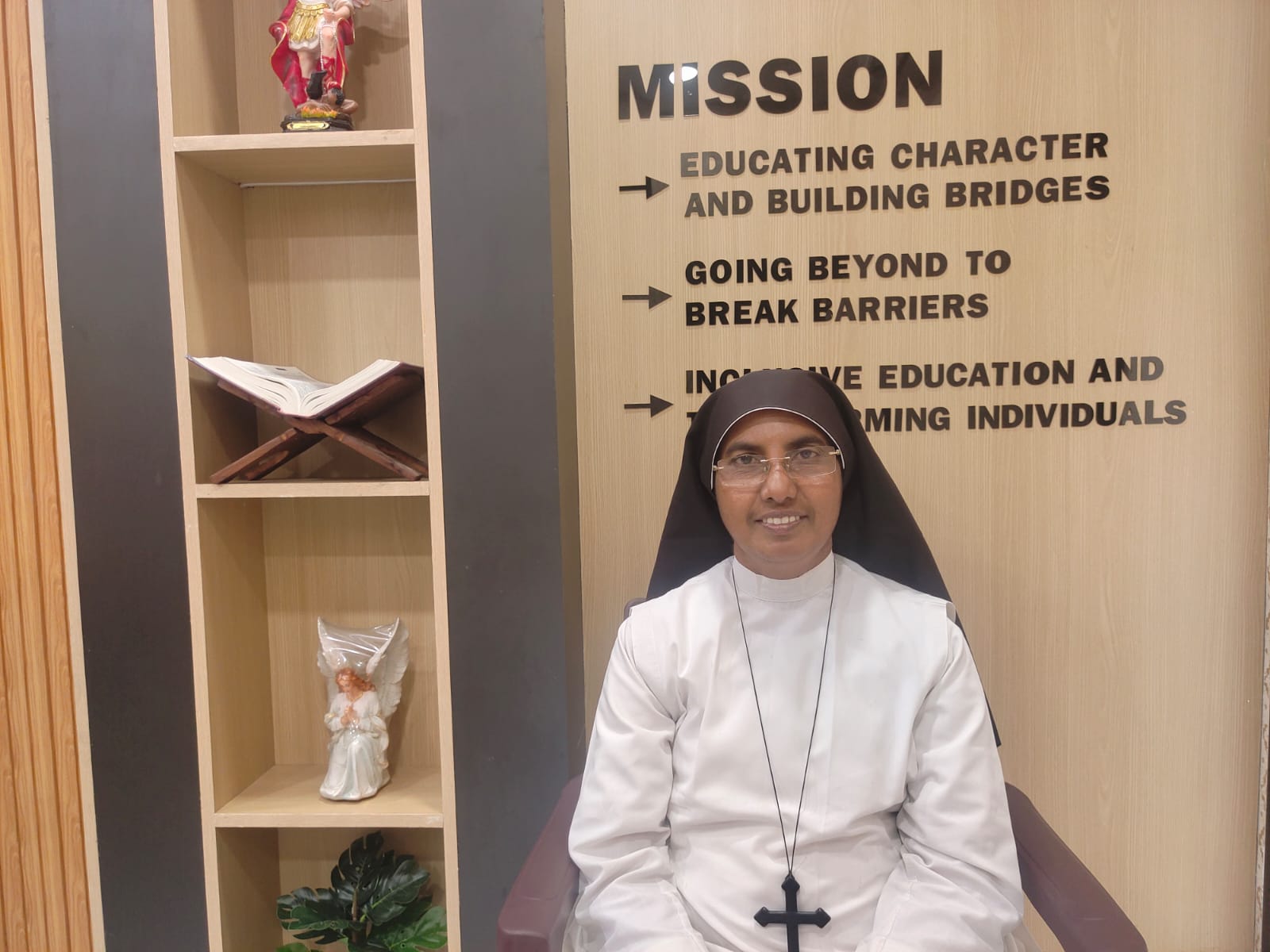 Teachers with students